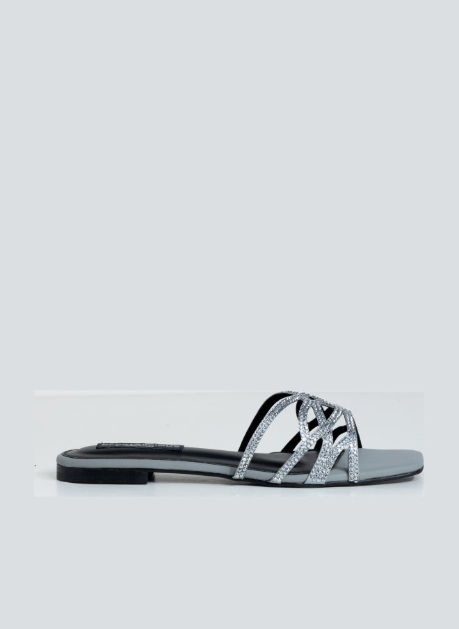 Crystalicious Denish Luxurious Rhinestones Sandals Handcrafted by Artisans Effortless Glamour for Every Occasion - Image 1