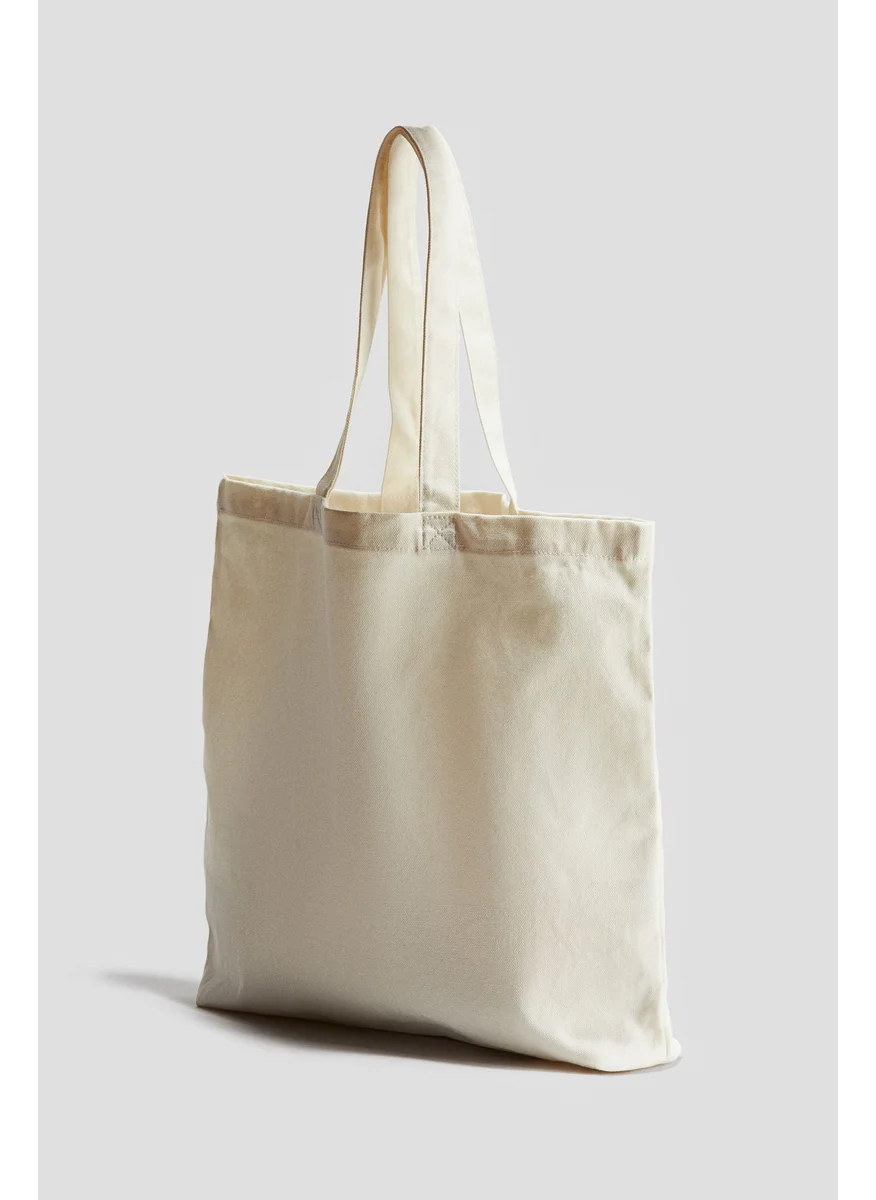 H&M Printed Canvas Tote Bag
