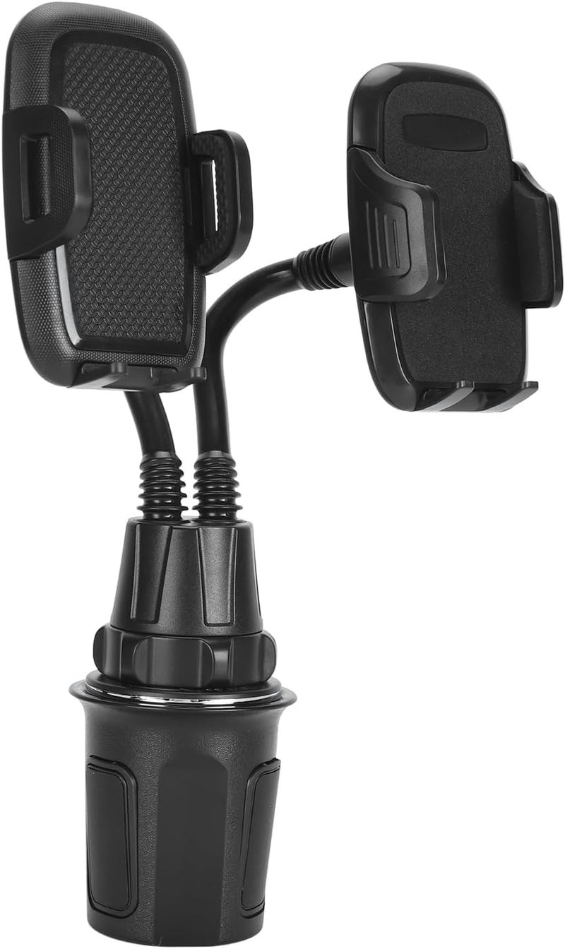 ANGGREK Adjustable Phone Holder Car Cup Holder ABS Black 360 Degree Rotating Stable Thick Case Friendly for Smartphones - Image 2