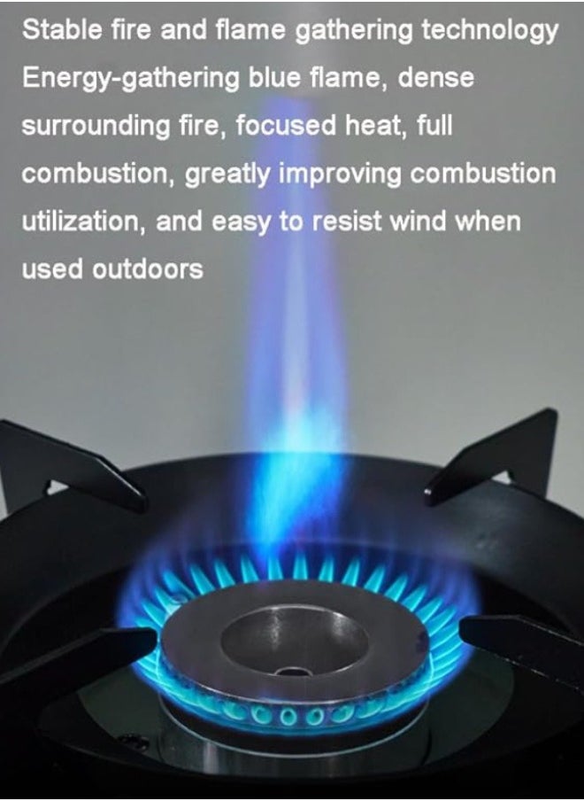 YanChuan Camping Stove, Extra High Output, Single Burner Butane Stove Camping Accessories, Outdoor Windproof Camp Stove, Camping Cooking Grill, Propane Burner and Backpacking Essentials  - Image 4