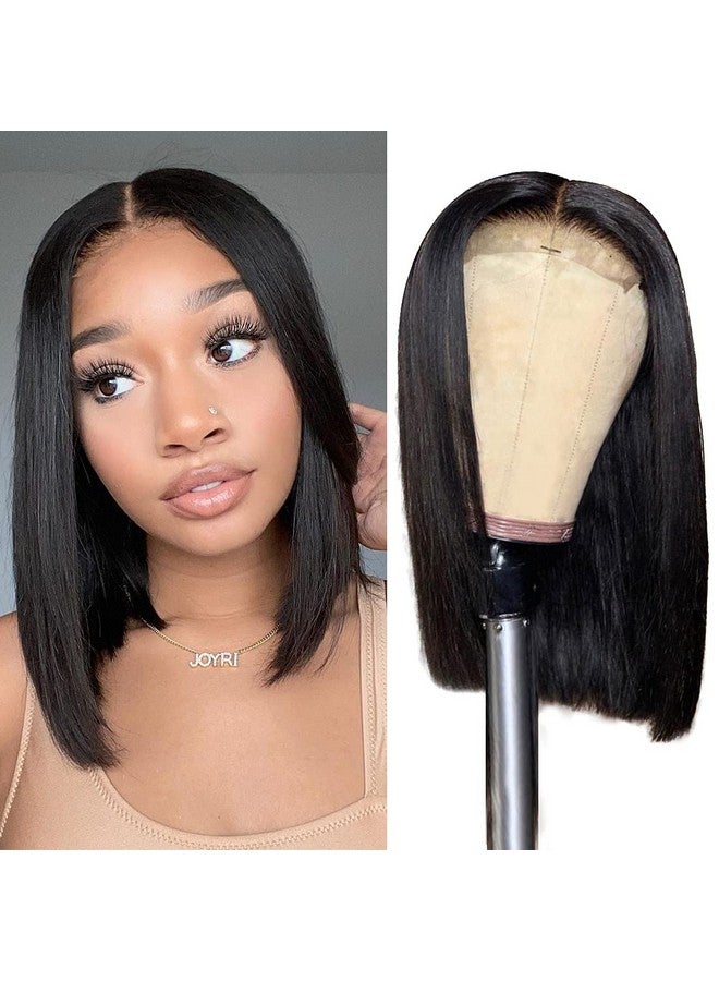 Foreverlove 12 Inch Bob Wig Human Hair Glueless 4X4 Lace Front Wigs Human Hair Pre Plucked 150% Density Unprocessed Brazilian Virgin Human Hair - Image 1