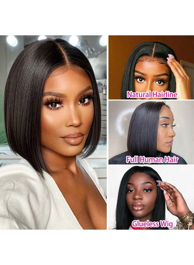Foreverlove 12 Inch Bob Wig Human Hair Glueless 4X4 Lace Front Wigs Human Hair Pre Plucked 150% Density Unprocessed Brazilian Virgin Human Hair - Image 4