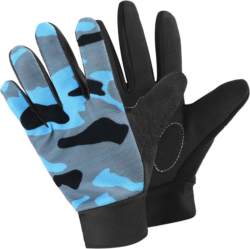 accmor Kids Cycling Gloves - Breathable Non-Slip Full Finger Gloves for Child Cycling, Climbing, Riding, Biking & Outdoor Sports (4-10 Years Boys & Girls) - Image 1