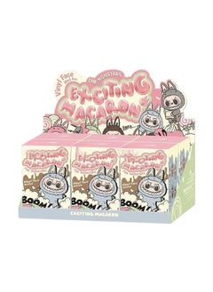POPMART Bubble Mart LABUBU Labu Heart Macaron Vinyl Face Series Blind Box Trendy Play Hand-held-Color:Brab Cloth [new] 6 Pieces In A Box Without Repeating
