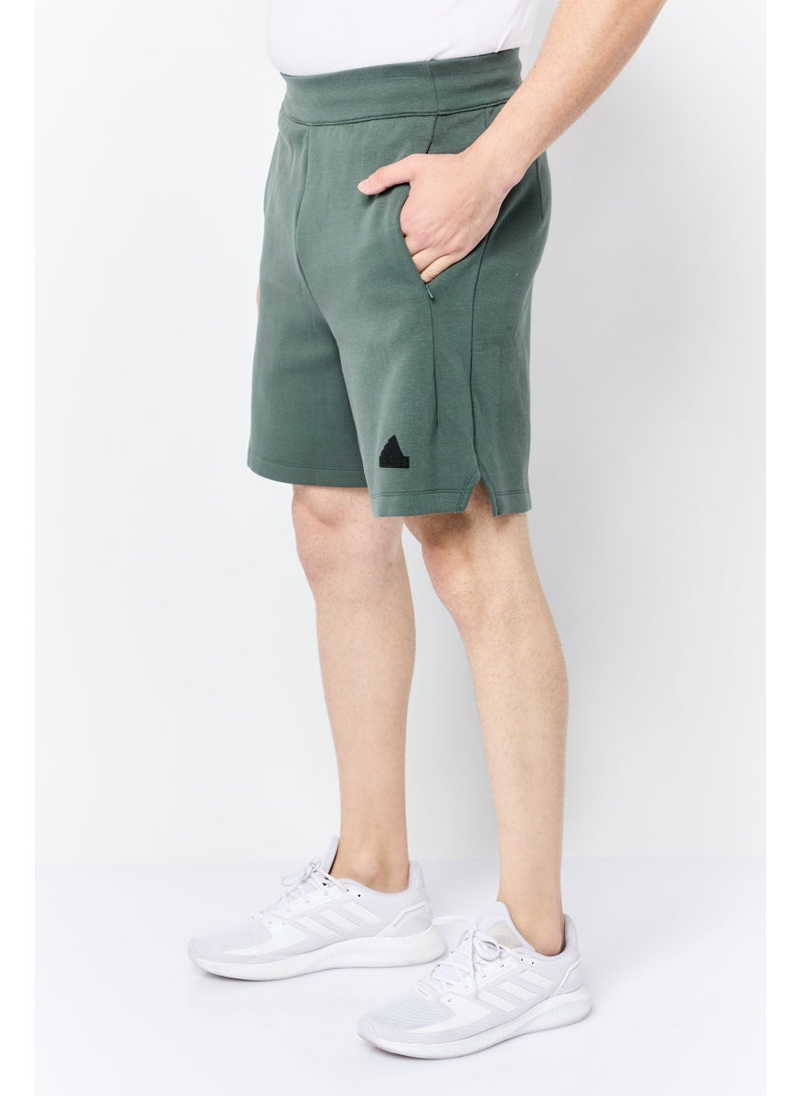 Adidas Men Sportswear Fit Brand Logo Outdoor Short, Dusty Green  - Image 4