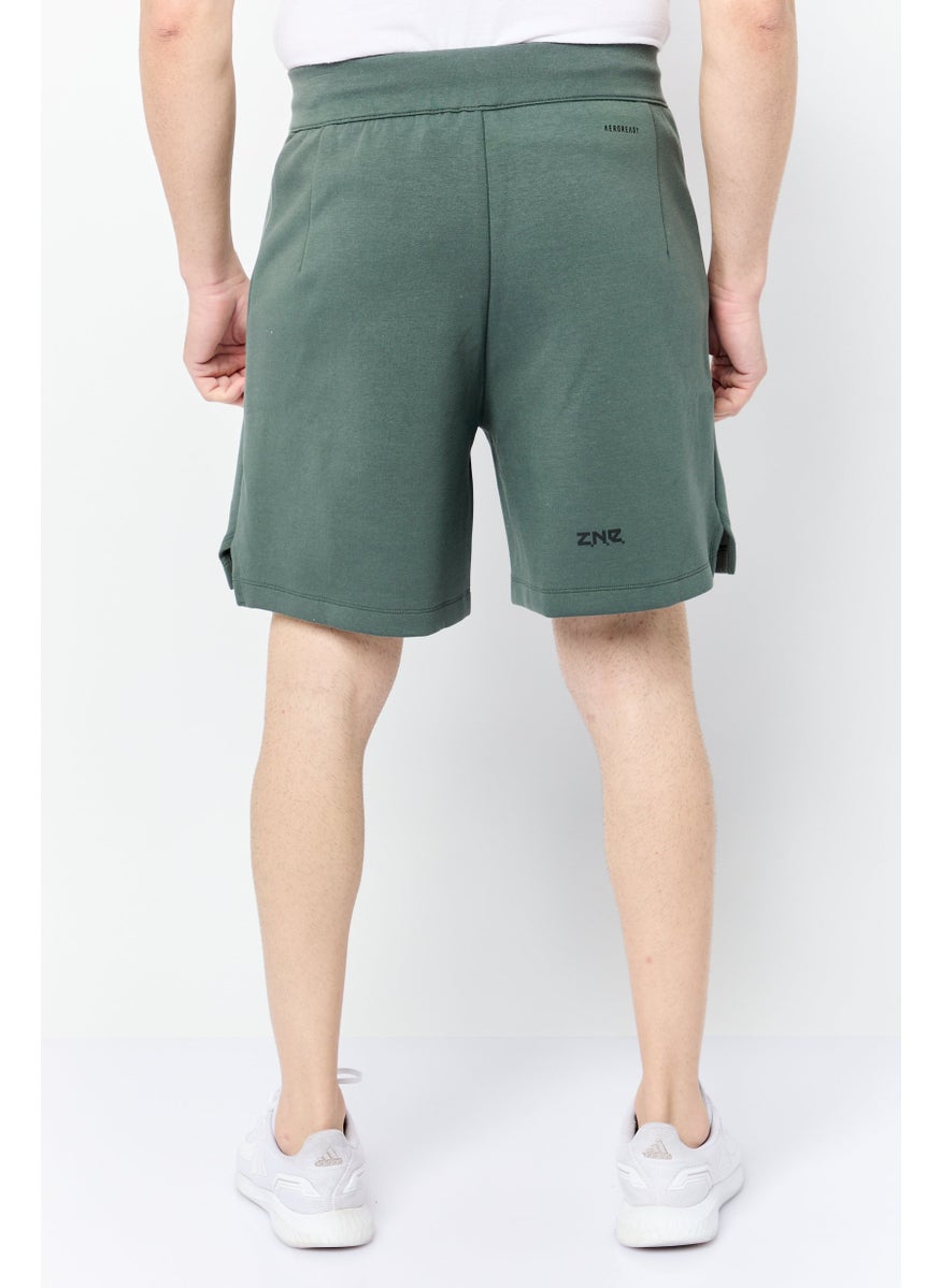Adidas Men Sportswear Fit Brand Logo Outdoor Short, Dusty Green  - Image 3