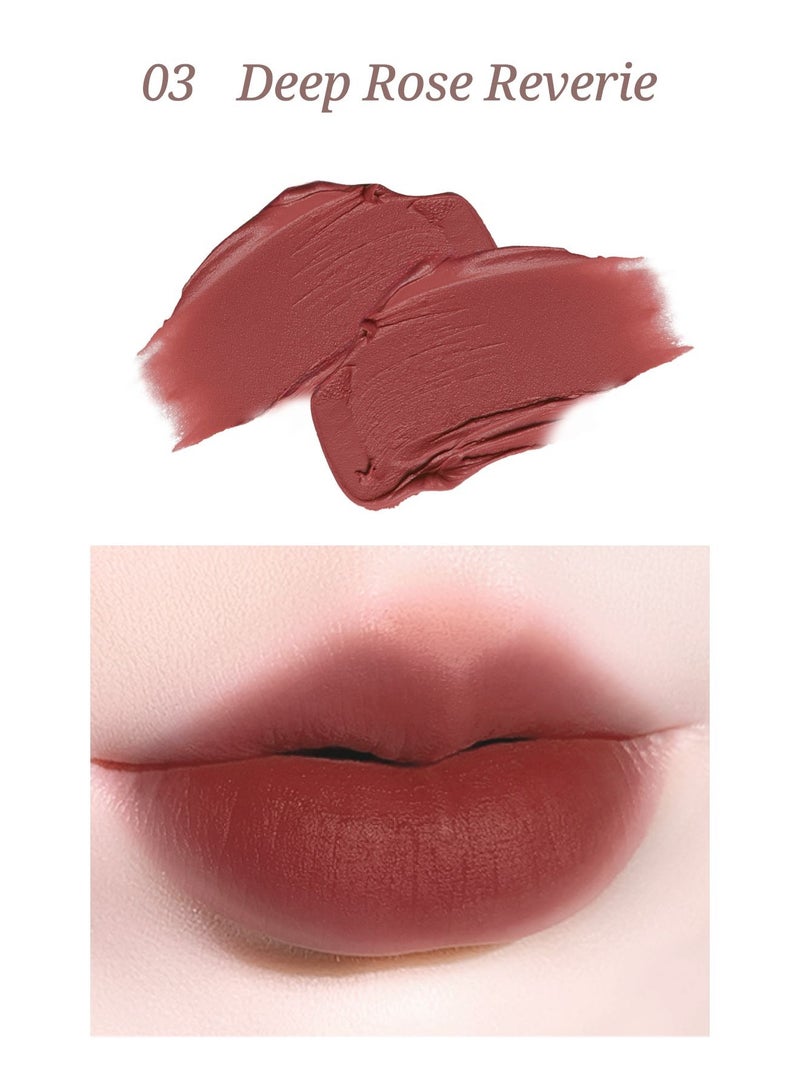 Fancy only Dream Star Lip Cream Moisturizing Velvet Smooth Matte Finish Lip Gloss - 03 Deep Rose Reverie - Image 2