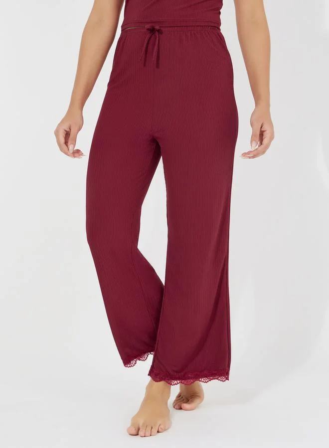 Take Two Red Lace Cami Top And Pyjama Set for Women | Best Price UAE
