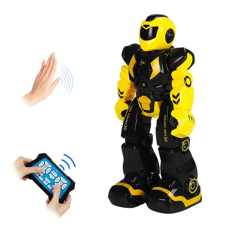 Intelligent Gesture Control Robot: Yellow Programmable Dancing Robot - Obstacle Avoidance Singing Robot for Early Education Kids - Image 2