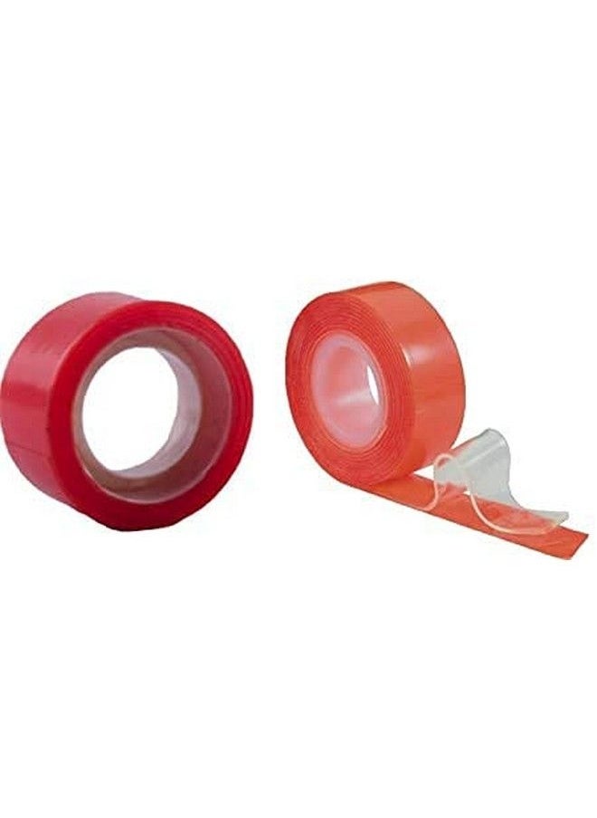 Prime Hair Weaving Toupee Tape Transparent Double Sided Hair Wig Tape Hair Patch Tape Red Pack Of 1  - Image 3