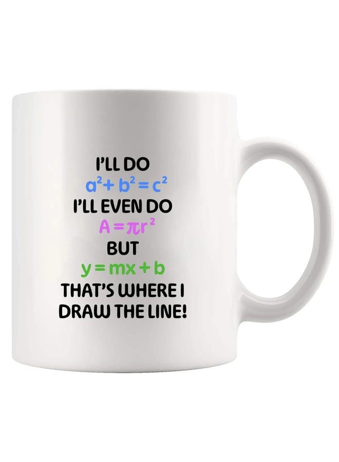 Panvola I'll Do Math Funny Math Lover Gifts Math Student Teacher Gifts Algebra Mathematics Novelty Drinkware Ceramic Mug 11 oz White - Image 1