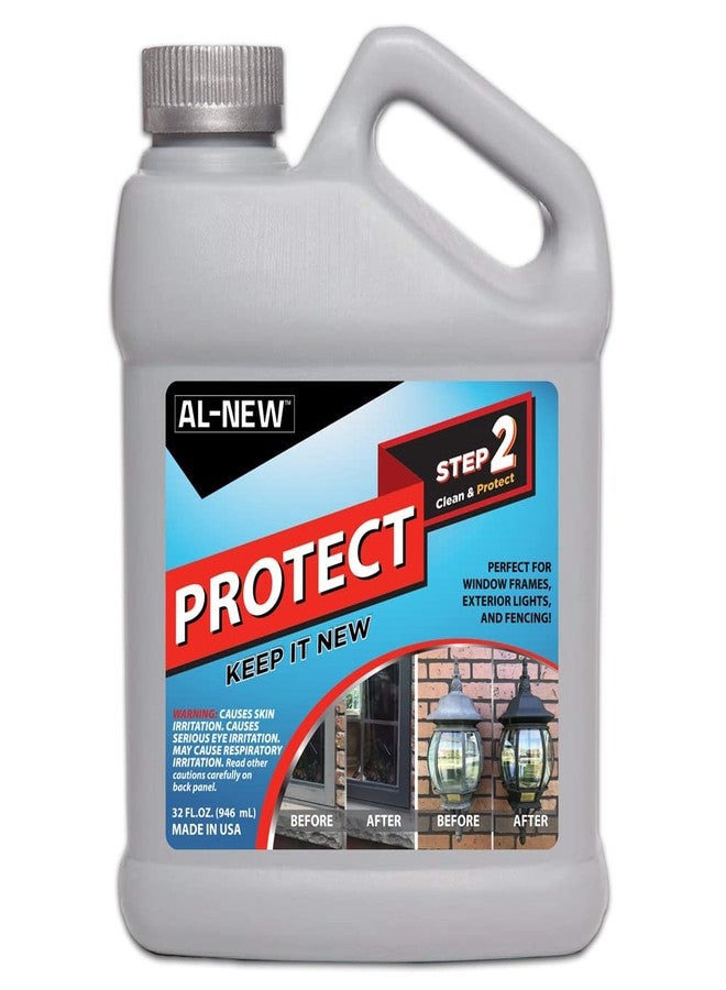 AL-NEW Step 2 Protect | Restoration Solution for Outdoor Patio Furniture, Garage Doors, Window Frames, Exterior Lights & Fencing (32 Ounce) - Image 1