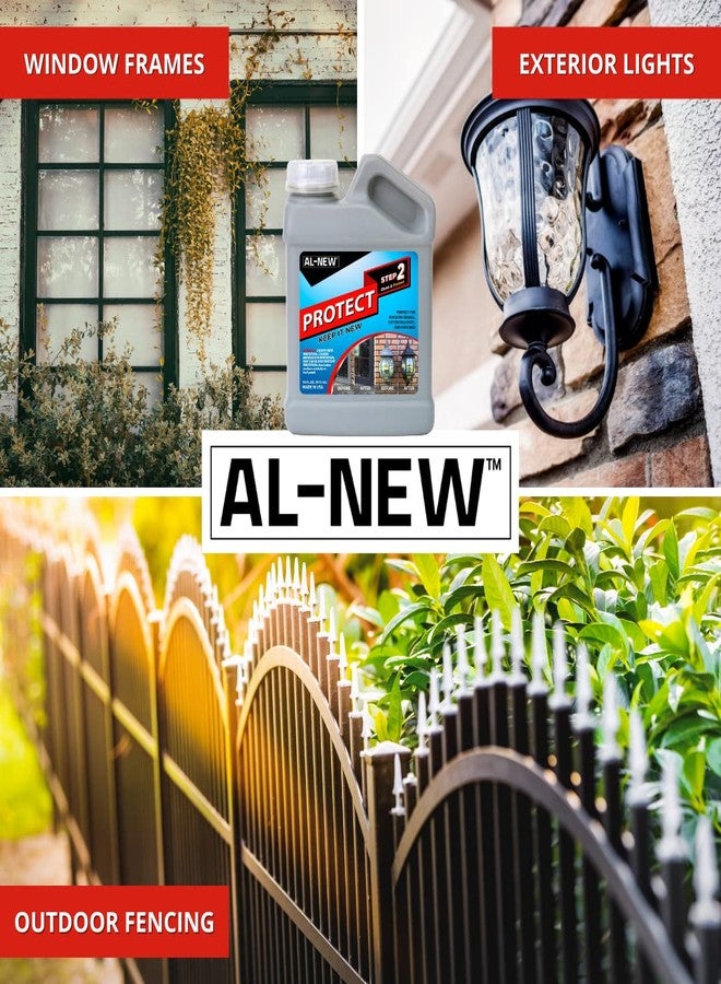 AL-NEW Step 2 Protect | Restoration Solution for Outdoor Patio Furniture, Garage Doors, Window Frames, Exterior Lights & Fencing (32 Ounce) - Image 2