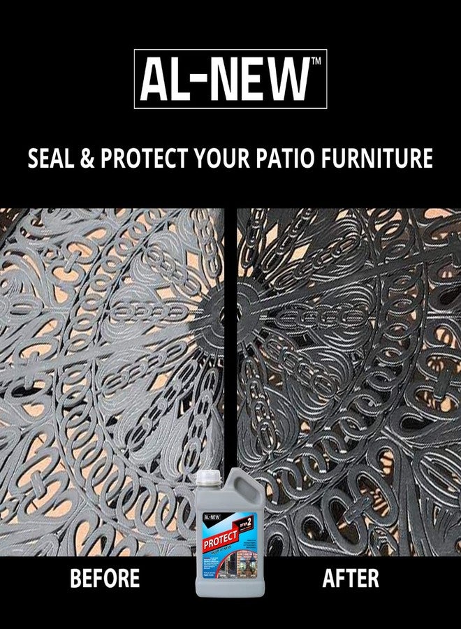 AL-NEW Step 2 Protect | Restoration Solution for Outdoor Patio Furniture, Garage Doors, Window Frames, Exterior Lights & Fencing (32 Ounce) - Image 3