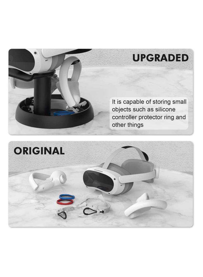 Headset Stand for Meta Quest 2, More Stable Base Headset Display Holder and Controller Mount Station for Quest 2/Quest 1/Rift/Rift S and Touch Controllers Accessories - Image 3
