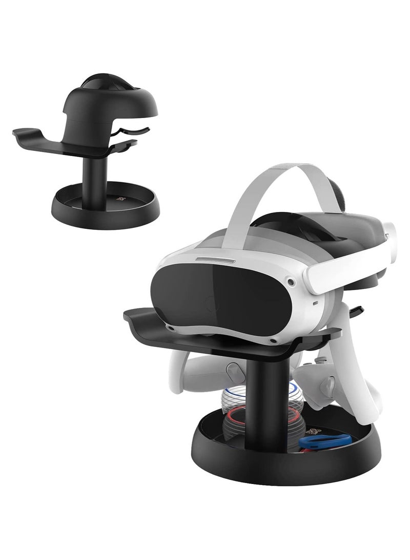 Headset Stand for Meta Quest 2, More Stable Base Headset Display Holder and Controller Mount Station for Quest 2/Quest 1/Rift/Rift S and Touch Controllers Accessories - Image 1