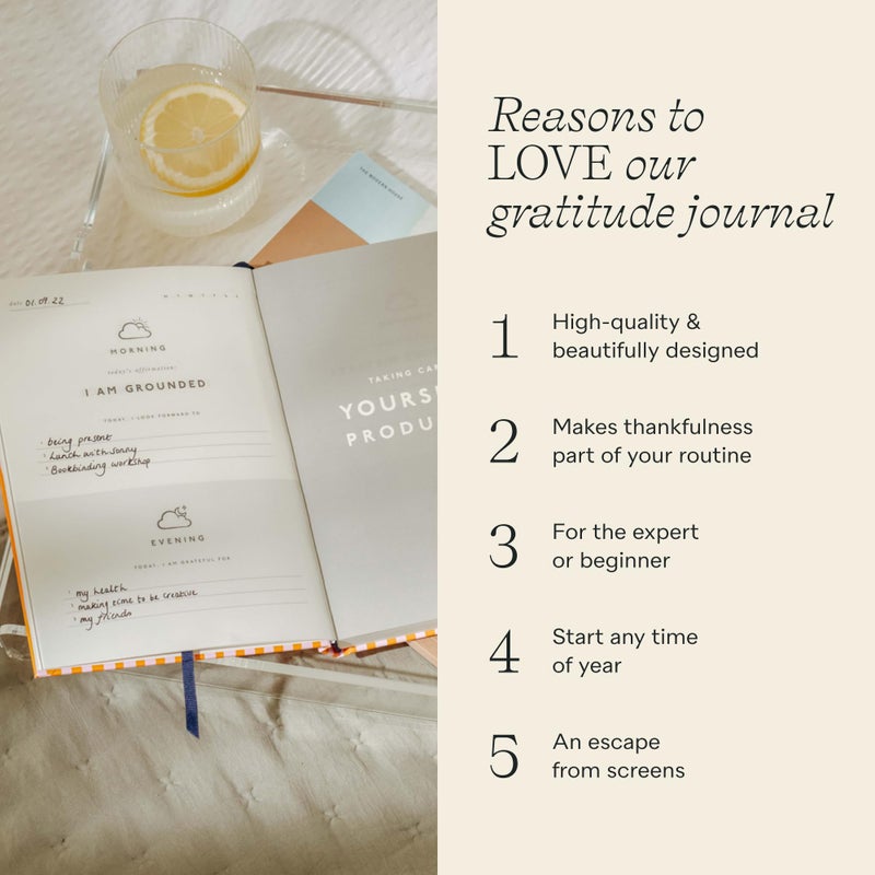 Papier Stay Grounded Gratitude Journal - Colorful Hardback | Daily Prompts, Activities & Monthly CheckIns | Undated Diary | For Affirmation, Reflection, Mindfulness & Meditation | Self Care Gift - Image 3