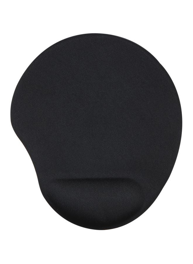 Silicone Mouse Pad With Wrist Support Black - Image 1