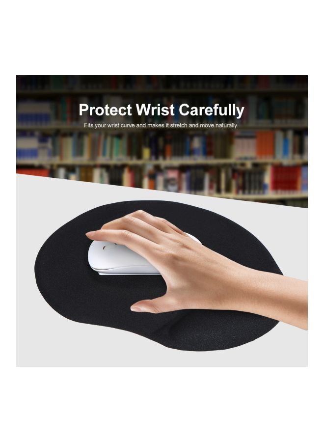 Silicone Mouse Pad With Wrist Support Black - Image 4