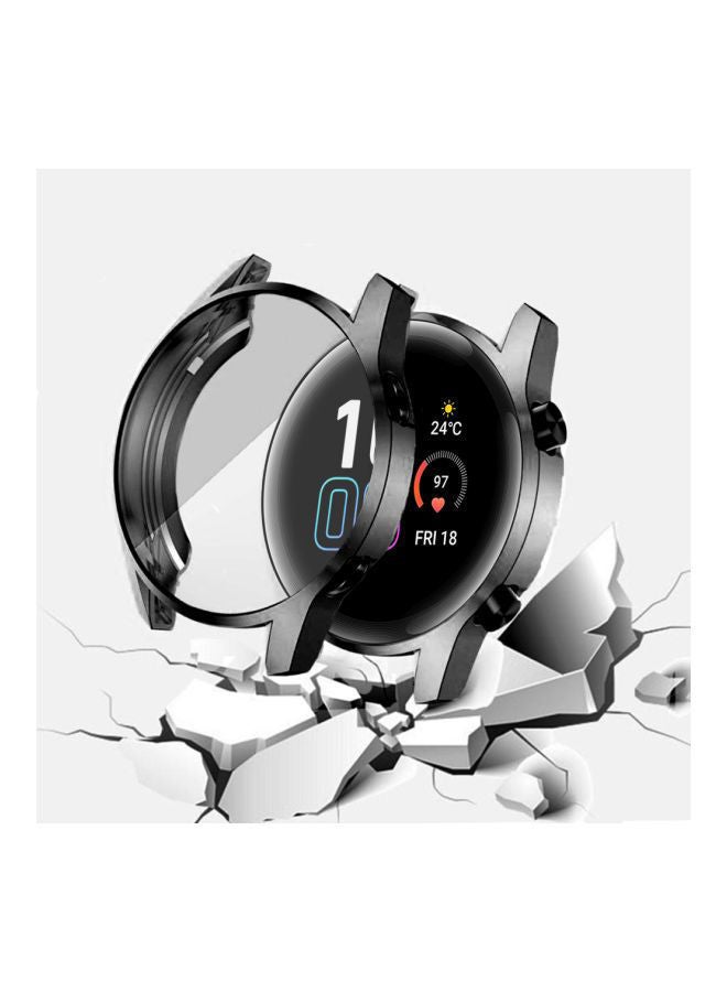 NIBEMINENT Protective Smartwatch Case For Huawei GT 2 42mm Black/Clear - Image 2