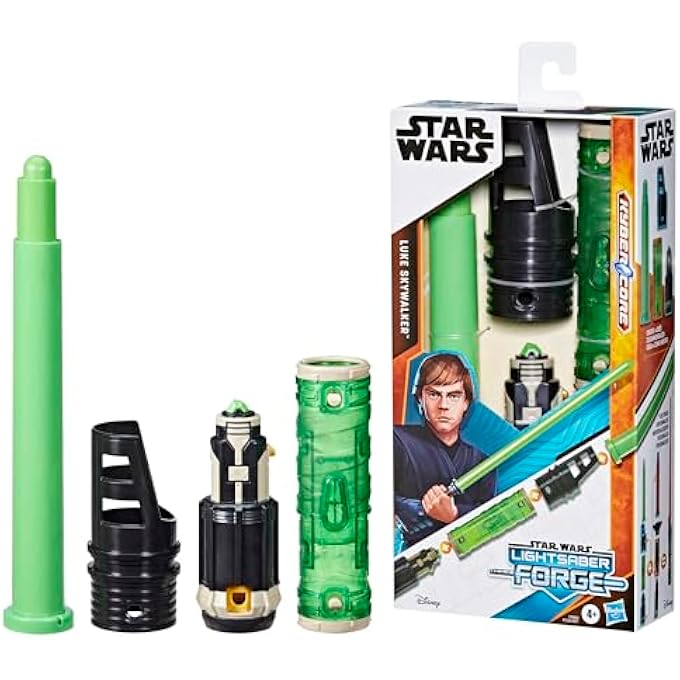 LIGHTSABER FORGE KYBER CORE LUKE SKYWALKER, OFFICIALLY LICENSED GREEN CUSTOMIZABLE LIGHTSABER, TOYS FOR 4 YEAR OLD BOYS AND GIRLS - Image 2