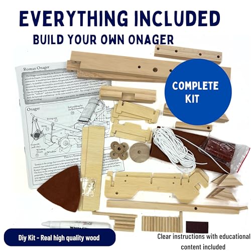 Pathfinders STEM Kit Medieval Onager Catapult Build Your Own Working Siege Engine Wooden Model Kit for Teens and Adults Educational STEM Project for Home or Classroom - Image 5