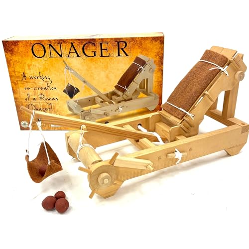 Pathfinders STEM Kit Medieval Onager Catapult Build Your Own Working Siege Engine Wooden Model Kit for Teens and Adults Educational STEM Project for Home or Classroom - Image 1
