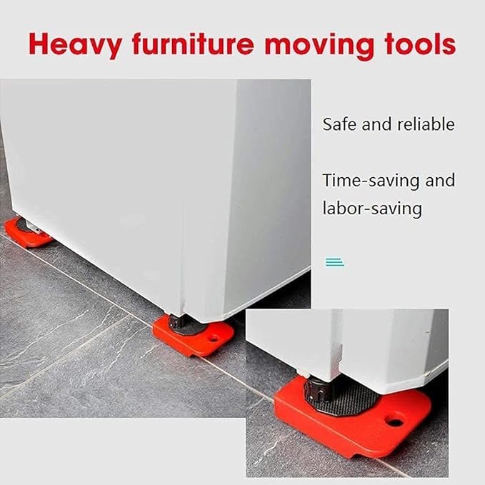 BLACK PANDA Store Furniture Lifter Mover Tool Set Heavy Duty Furniture Shifting Lifting Moving Tool with Wheel Pads for Easy and Safe Moving Suitable for Sofas and Refrigerators Up to 150KG - Image 2