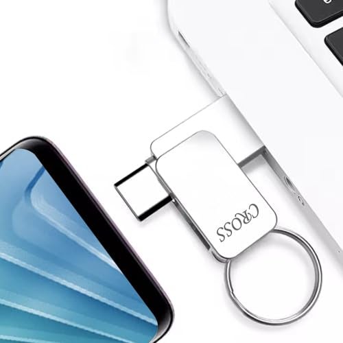 CROSS® 256 GB Type-C OTG PENDRIVE/Premium Metal Body with USB 3.0 Technology, Working with All Smart phjone 180 Mbps HIGH Speed Data Transfer | Compatible with Smartphones, LAPTOPS - Image 4