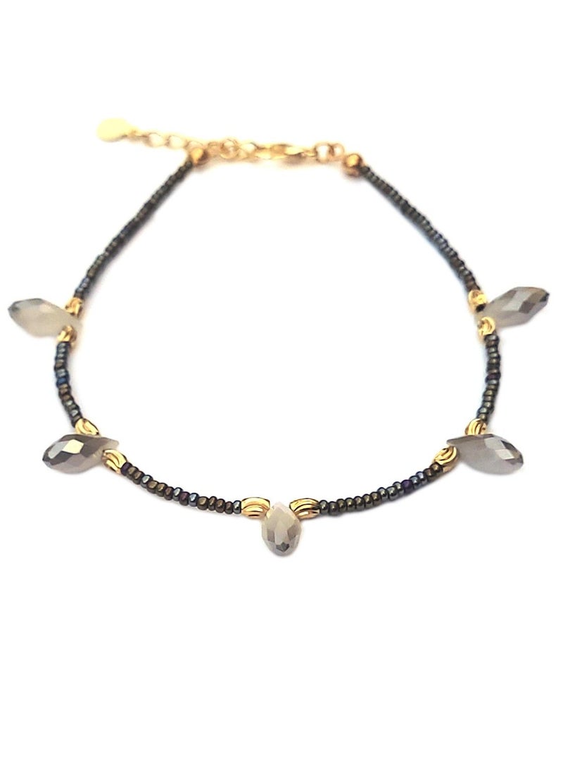 Alwan Long Size Anklet with Teardrops for Women - Image 1