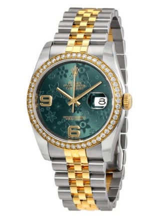 ROLEX Rolex Oyster Perpetual Datejust 36 Green Floral Dial Stainless Steel - pzsku/Z63F5D73E27120E1D19F9Z/45/1749913345/1b850494-5ed4-4840-8fd1-0a55cc9861b8