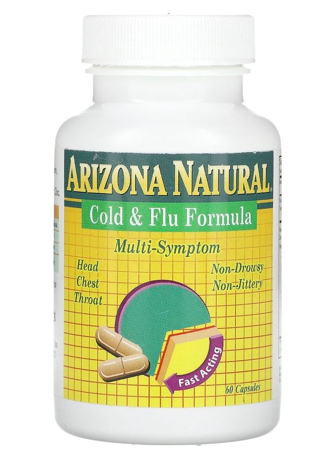 Arizona Natural - Cold & Flu Formula  60 Capsules - Image 1