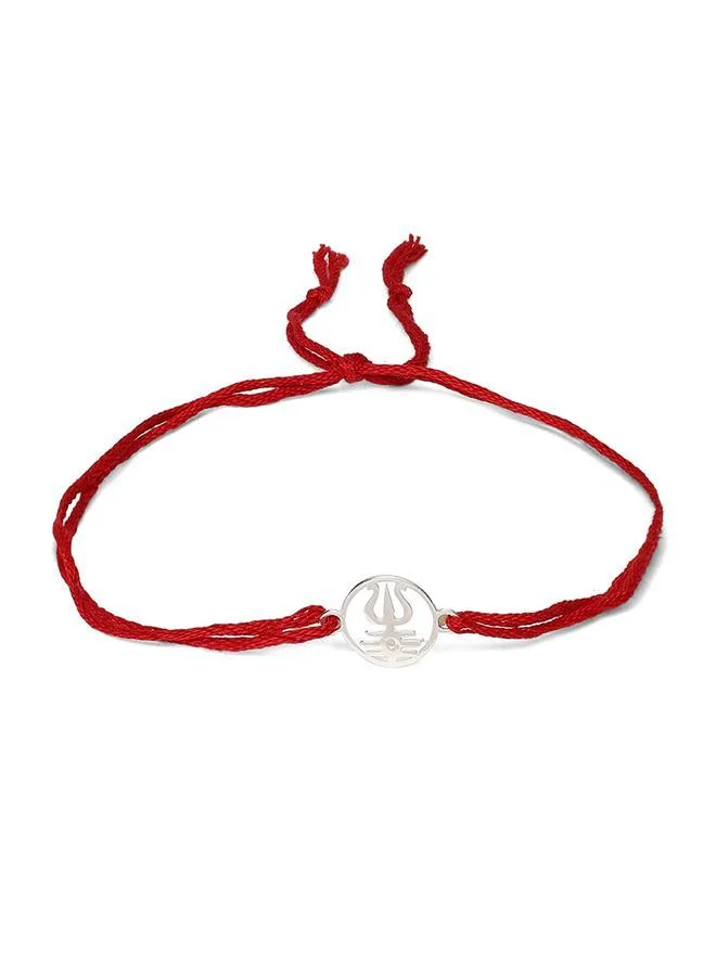 ISHIN Grid Patterned Thread Bracelet