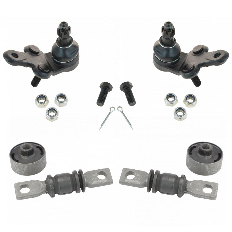 TRQ Front Suspension Kit Ball Joint Control Arm Bushing Set Compatible with 19922001 Lexus ES300 19952004 Toyota Avalon Camry 19982003 Sienna