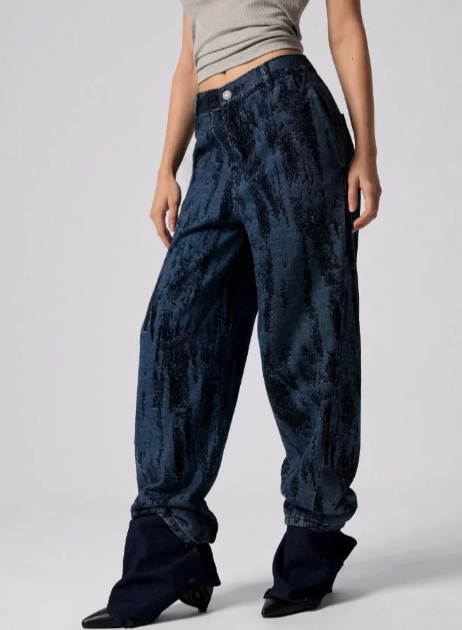 ديسيجوال بنطلون جينز جاكار متدرج