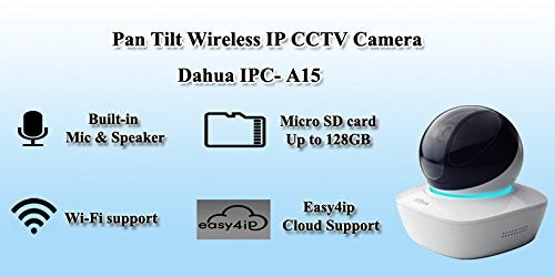 Dahua كاميرا CCTV لاسلكية من داهوا بدقة 1.3 ميجابكسل مع ميزة التحريك والإمالة، مكبر صوت وميكروفون مدمجين مع إمكانية توصيل بطاقة SD تصل إلى 128 جيجابايت - Image 2