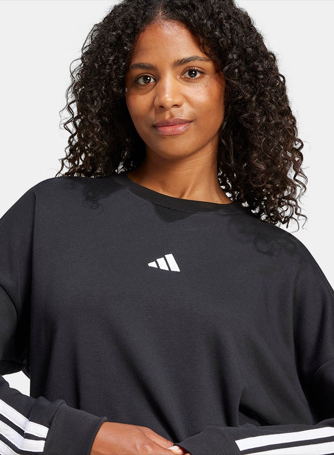 Adidas Essentials 3-Stripes French Terry Sweatshirt - Image 5