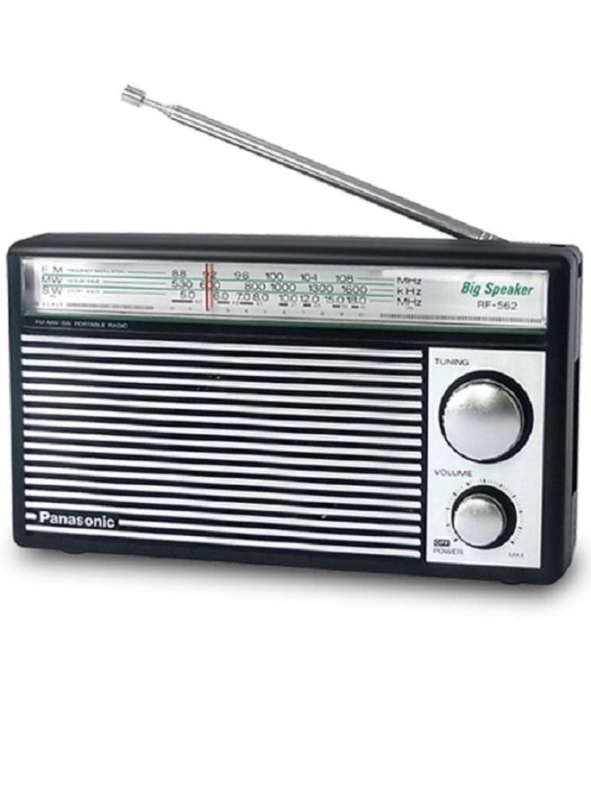 RADIO Panasonic 3-Band Battery Operated FM/MW/SW Radio RF-562DD2 Black/Noir  - Image 3
