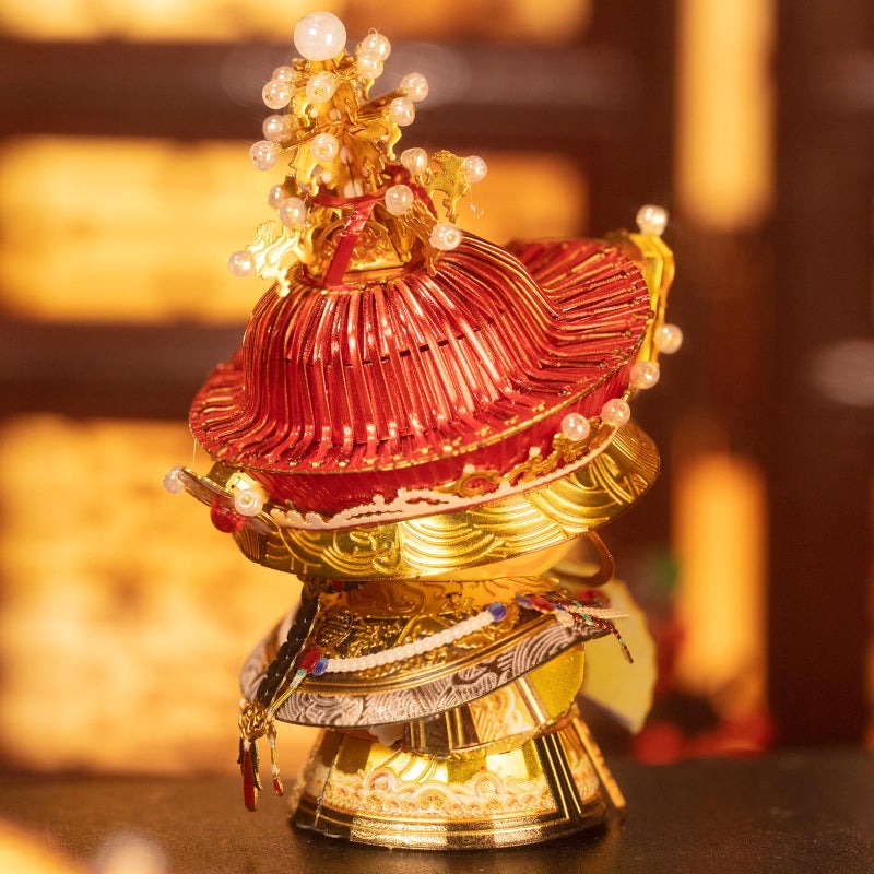 MU 3D Metal Puzzles for Adult BuildingTV Series Empresses in The Palace Emperor Kitty, The Legend of Zhen Huan Cat Themed Metal Models Kits Miniature Build, Assembling DIY Sets Home Desk Office Decor - Image 5