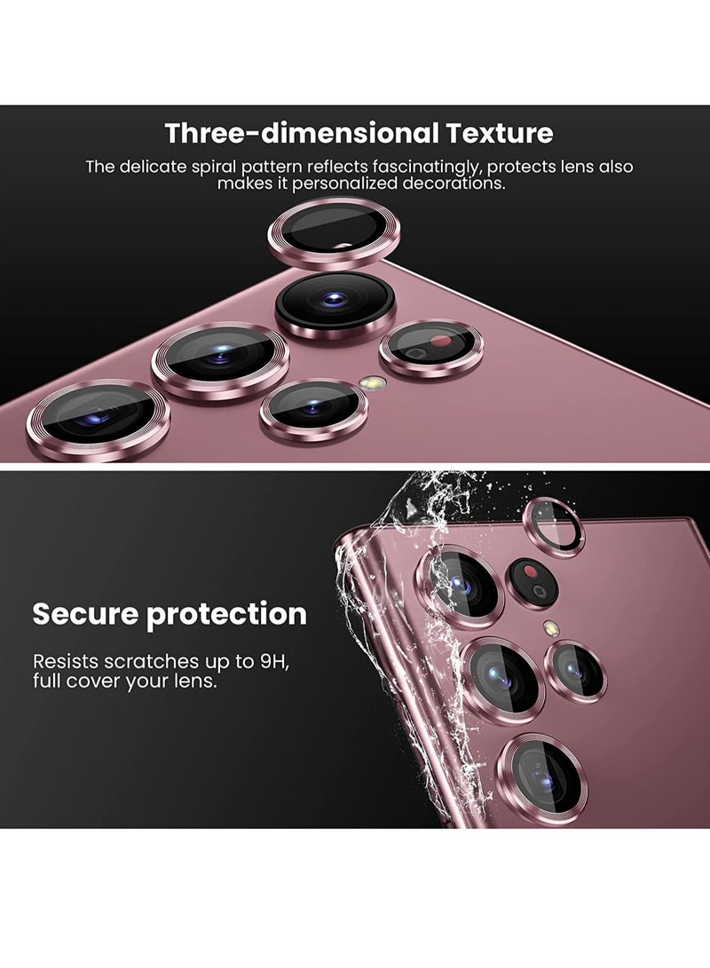 Phone Planet Camera Lens Tempered Glass Protector for Galaxy S22 Ultra, Aviation Aluminum Alloys Protection Cap Scratch Resistant Protector, Compatible with Galaxy S22 Ultra - Image 5