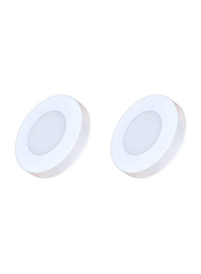 Murphy 3W Cablite Round LED Surface Light - Cool White Cabinet & Wardrobe Lighting, Compact Cablite for Shelves, Showcase & Closets (Pack of 2) - Image 1