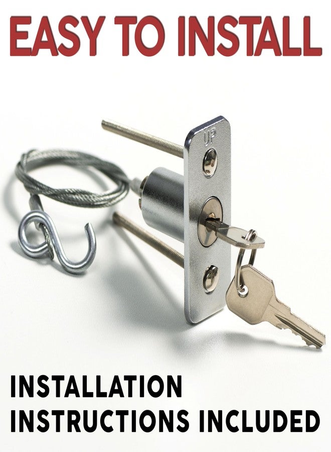 Granatan Emergency Release Lock Kit, Universal Garage Door Emergency Release Lock Kit, Garage Door Opener Quick Release Lock Disconnect Key Lock - Image 5