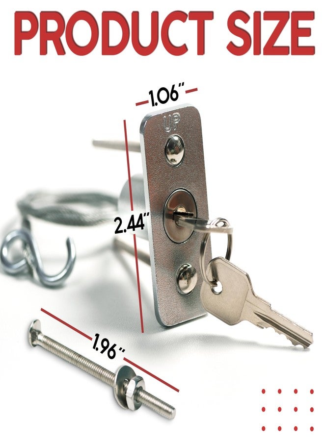 Granatan Emergency Release Lock Kit, Universal Garage Door Emergency Release Lock Kit, Garage Door Opener Quick Release Lock Disconnect Key Lock - Image 2
