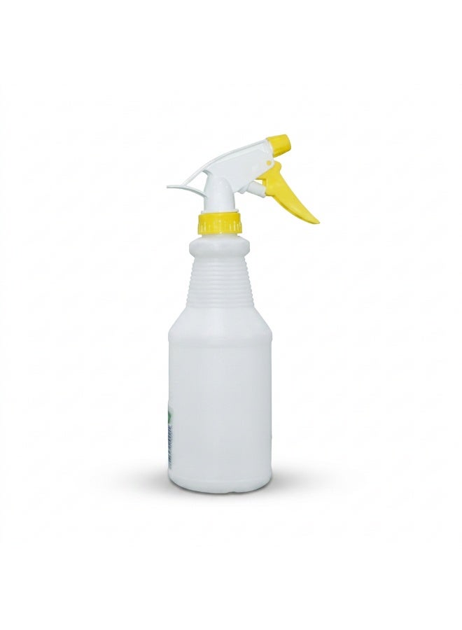 Gator Plastic Spray Bottle 600ml Yellow | Color-Coded Trigger Sprayer | Adjustable Nozzle | Chemical Resistant | Professional Kitchen & General Cleaning Bottle - Image 1