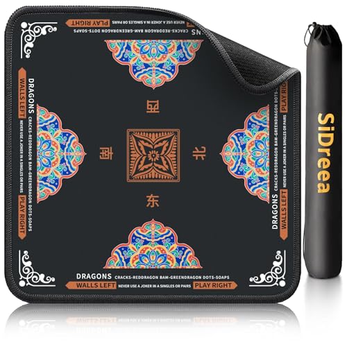 SiDreea Mahjong Mat 324324 Inch Noise Reduction AntiSlip Mahjong Mat for Table Mahjong Table Mat for Poker Card Board Games Table Mat Tile Games Dominoes - Image 1