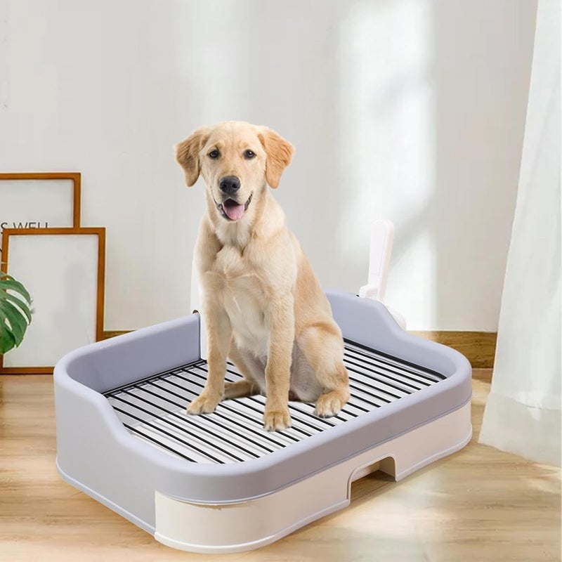 Pet Training Tray for Housebreaking - Convenient and Clean Design, Light Gray - Image 5