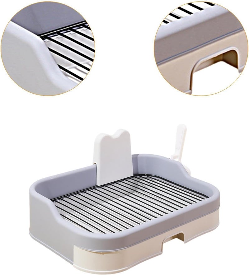 Pet Training Tray for Housebreaking - Convenient and Clean Design, Light Gray - Image 3