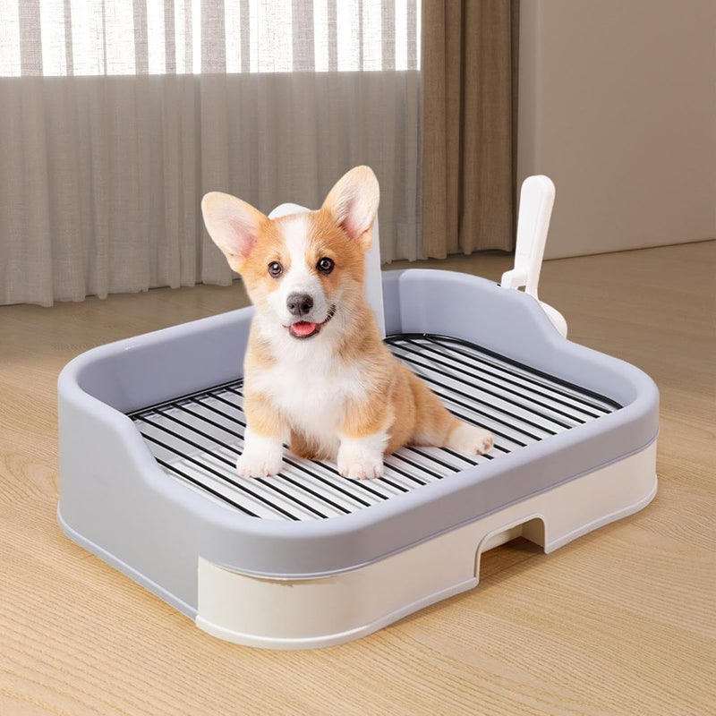 Pet Training Tray for Housebreaking - Convenient and Clean Design, Light Gray - Image 4