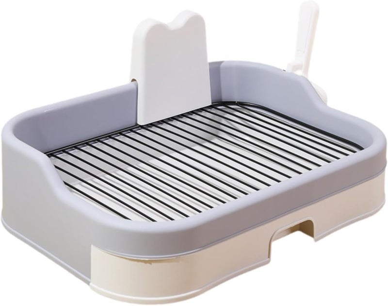 Pet Training Tray for Housebreaking - Convenient and Clean Design, Light Gray - Image 1