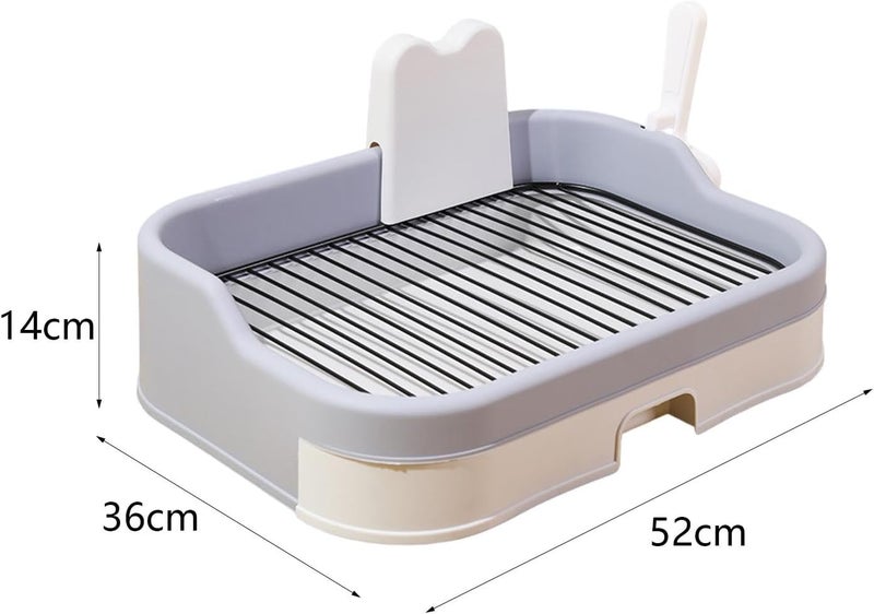 Pet Training Tray for Housebreaking - Convenient and Clean Design, Light Gray - Image 2